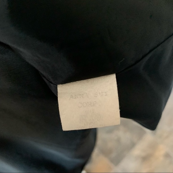 Anna Sui Wool Herringbone Pea Coat - Picture 4 of 5